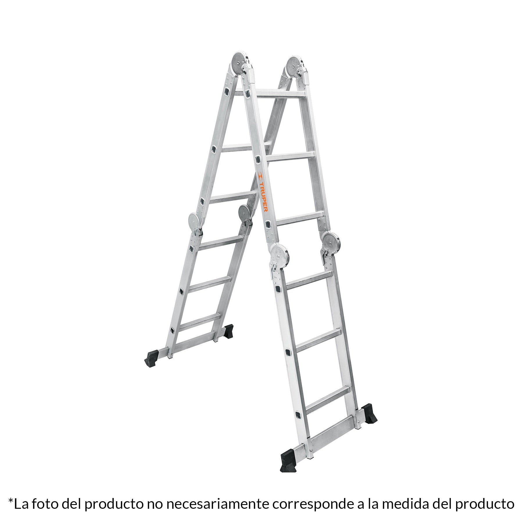 Escalera multiposicion 8 peldaños, Tipo I, Truper
