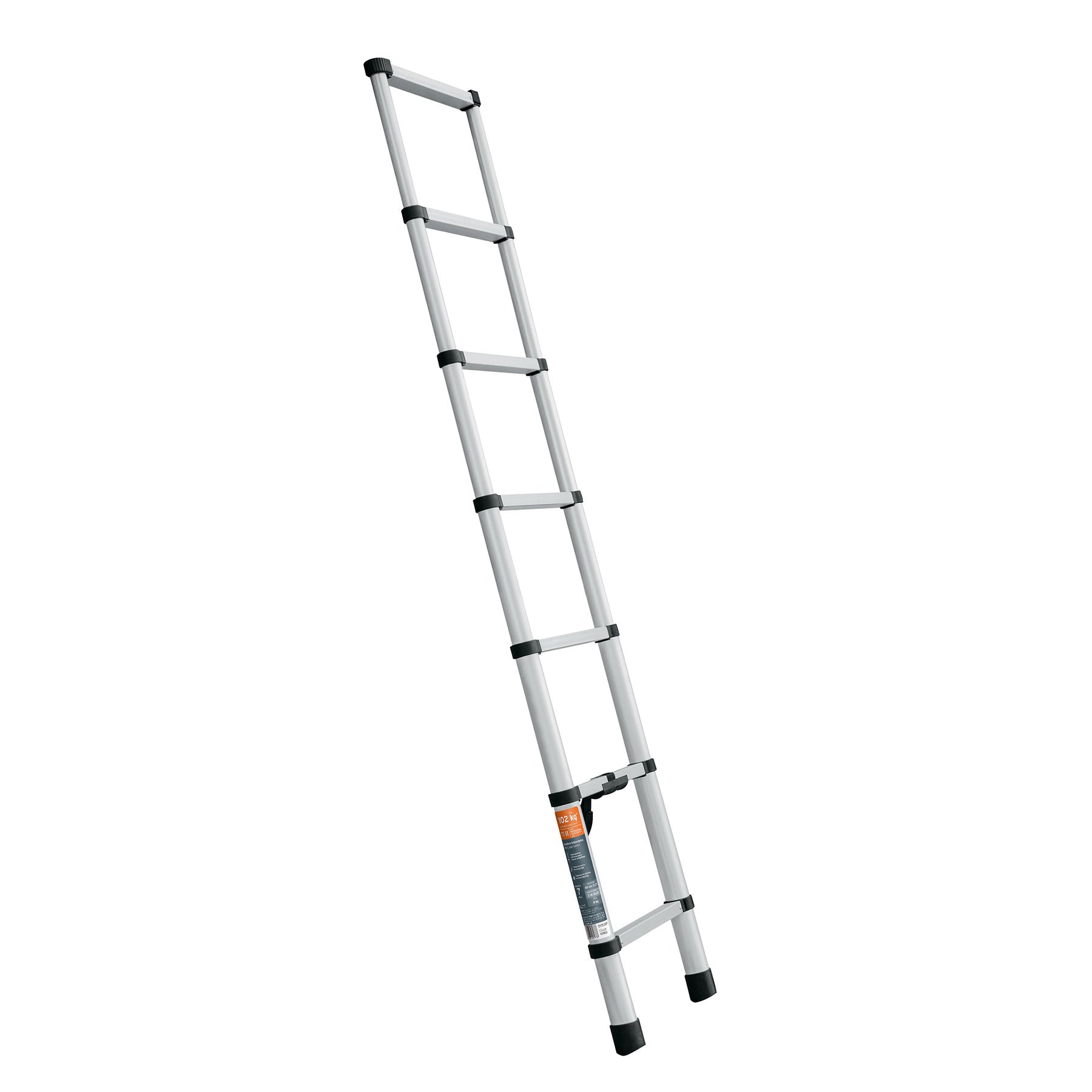 Escalera telescopica, 7 peldaños, tipo II, capacidad 102kg