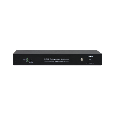 EPCOM TITANIUM - Switch PoE / 100 Metros PoE / 8 puertos 802.3af/at ( 132.5 W ) 10/100Mbps + 1 puerto Uplink