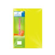 EUROMAC - Cartulina Euromac Eurofluorescente 47.5x66cm Color Amarillo Paquete C/100H