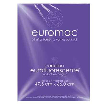 EUROMAC - CARTULINA EUROMAC FLUORESCENTE MORADO 47.5X66 C/10