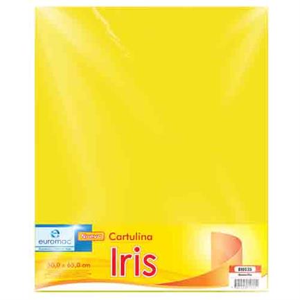 EUROMAC - CARTULINA EUROMAC IRIS AMARILLO 50X65CM C/10