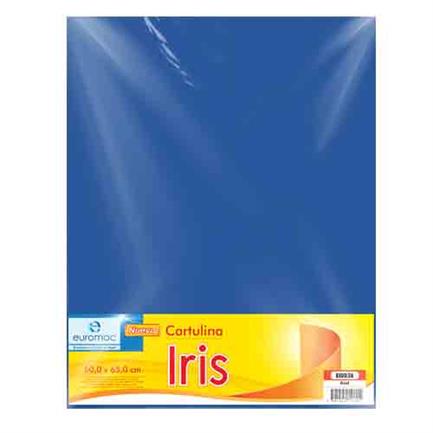 EUROMAC - CARTULINA EUROMAC IRIS AZUL 50X65CM C/10