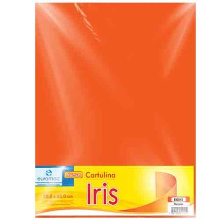 EUROMAC - CARTULINA EUROMAC IRIS NARANJA 50X65CM C/10