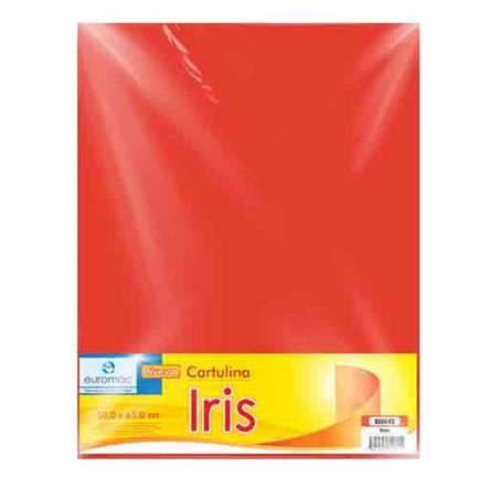 EUROMAC - CARTULINA EUROMAC IRIS ROJO 50X65CM C/10