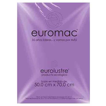 EUROMAC - Papel Lustre Euromac 50x70" Lila Pastel 25 Hojas
