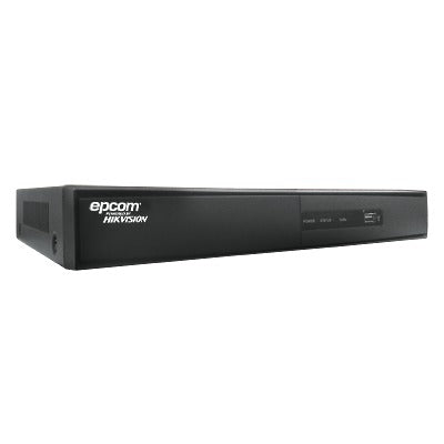 EPCOM - Videograbadora digital hibrida de 8 canales + 2 canales para cámara IP 720P/ 4 canales de audio, WD1 en todos los canales (soporte para 750TVL), 120 usuarios simultáneos en canal ZERO, 30IPS@WD1 en todos los canales, con EPCOM Cloud Support