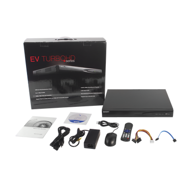 EPCOM - DVR 2 Megapixel / 16 Canales TURBOHD + 2 Canales IP / 2 Bahías de Disco Duro / 1 canal de Audio / H.264+