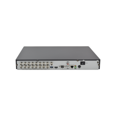 EPCOM - DVR 2 Megapixel / 16 Canales TURBOHD + 2 Canales IP / 2 Bahías de Disco Duro / 1 canal de Audio / H.264+