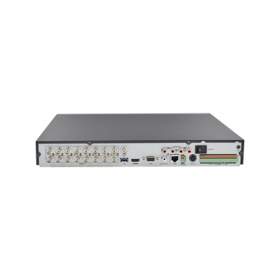 EPCOM - DVR 3 Megapixel / 16 Canales TURBOHD + 2 Canales IP / 2 Bahias de Disco Duro / H.264+ / 4 Canales de Audio / 16 Entradas de Alarma