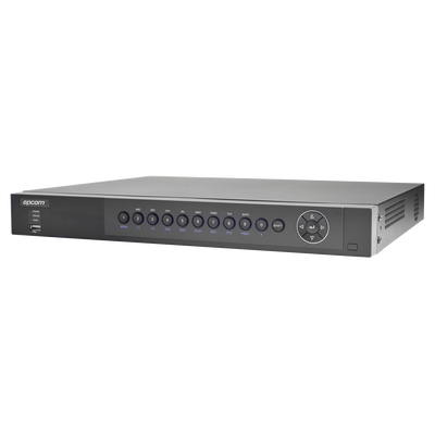 EPCOM - DVR 3 Megapixel / 16 Canales TURBOHD + 2 Canales IP / 2 Bahias de Disco Duro / H.264+ / 4 Canales de Audio / 16 Entradas de Alarma