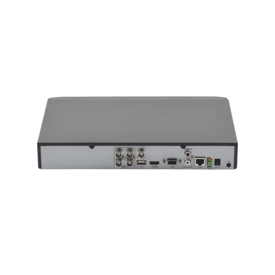 EPCOM PROFESSIONAL - DVR 4 Canales TurboHD + 2 Canales IP / 5 Megapixel Lite- 3K Lite / Acusense (Evista falsas alarmas) / Audio por Coaxitron /  Bahía de Disco Duro /  Salida de Video en Full HD