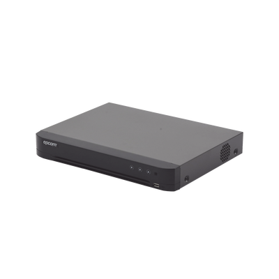 EPCOM PROFESSIONAL - DVR 4 Canales TurboHD + 2 Canales IP / 5 Megapixel Lite- 3K Lite / Acusense (Evista falsas alarmas) / Audio por Coaxitron /  Bahía de Disco Duro /  Salida de Video en Full HD