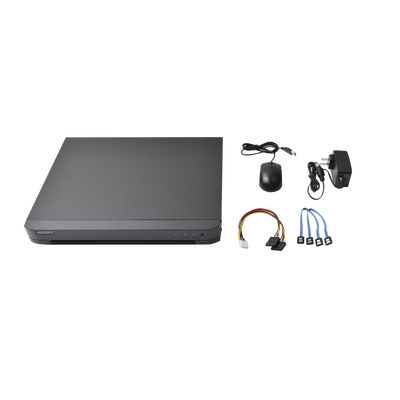 EPCOM - DVR 8 Canales TurboHD + 4 Canales IP/ 4 Megapixel/ Acusense/ 1 Bahía de Disco Duro / 1 Canal de Audio / Videoanálisis