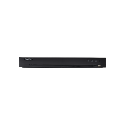 EPCOM - DVR 4 Megapixel Lite / 8 Canales TURBOHD + 4 Canales IP / 1 Bahía de Disco Duro / 8 Canales de Audio / Vídeoanálisis
