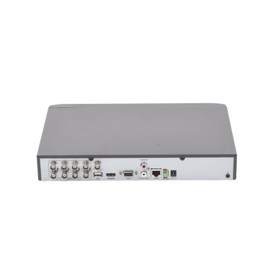 EPCOM PROFESSIONAL - DVR 8 Canales TurboHD + 4 Canales IP / 5 Megapixel Lite / Acusense / Audio por Coaxitron / 1 Bahía de Disco Duro / Audio por Coaxitron / Evita Falsas Alarmas / Salida de Video en Full HD