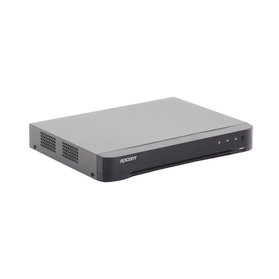 EPCOM PROFESSIONAL - DVR 16 Canales TurboHD + 8 Canales IP / 5 Megapixel Lite - 3K Lite / Acusense (Evita Falsas Alarmas) / Audio por Coaxitron / 1 Bahía de Disco Duro / H.265+ / Salida de Video en Full HD