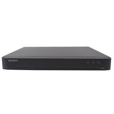 EPCOM - DVR 4 Megapixel / 32 Canales TURBOHD + 8 Canales IP / 2 Bahías de Disco Duro / 1 Canal de Audio