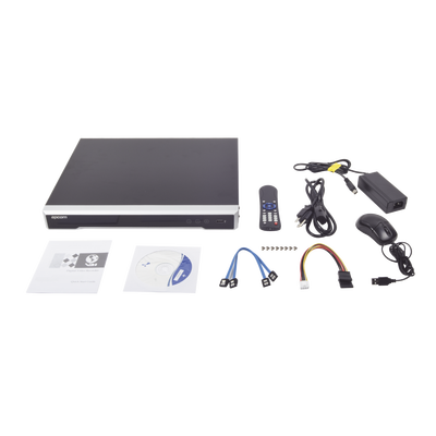 EPCOM - DVR 8 Megapixel / Soporta 16 Canales 4K TURBOHD (Con Firmware) + 16 Canales IP / 2 Bahía de Disco Duro / 4 Canales de Audio / 16 Entradas de alarma / Vídeoanálisis