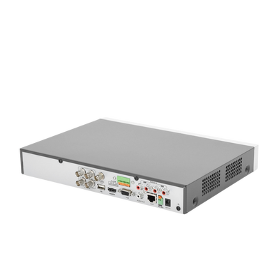 EPCOM - DVR 4 Canales TurboHD + 4 Canales IP/ 8 Megapixel/ Acusense/ Audio por coaxitron / 1 Bahía de Disco Duro /4 Entradas de Alarma / 1 Salida de Alarma / H.265+