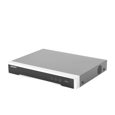 EPCOM - DVR 4 Canales TurboHD + 4 Canales IP/ 8 Megapixel/ Acusense/ Audio por coaxitron / 1 Bahía de Disco Duro /4 Entradas de Alarma / 1 Salida de Alarma / H.265+