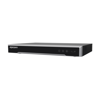 EPCOM PROFESSIONAL - DVR 4 Canales TurboHD + 4 Canales IP / 8 Megapixel (4K) / Acusense (Evita Falsas Alarmas) / Audio por Coaxitron / 1 Bahía de Disco Duro / 4 Entradas de Alarma / 1 Salida de Alarma / Detección de Rostros / H.265+
