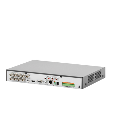 EPCOM - DVR 8 Canales 4K TurboHD + 8 Canales IP/ 8 Megapixel / Acusense  / Audio por Coaxitron/ 1 Bahía de Disco Duro / 4 canales de audio / 8 Entradas de Alarma / 4 Salida de Alarma /  H.265+