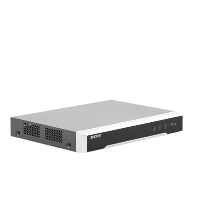 EPCOM - DVR 8 Canales 4K TurboHD + 8 Canales IP/ 8 Megapixel / Acusense  / Audio por Coaxitron/ 1 Bahía de Disco Duro / 4 canales de audio / 8 Entradas de Alarma / 4 Salida de Alarma /  H.265+