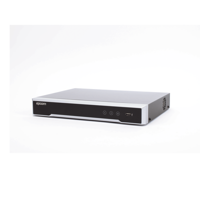 EPCOM PROFESSIONAL - DVR 8 Canales TurboHD + 8 Canales IP / 8 Megapixel (4K) / Acusense (Evita Falsas Alarmas) / Audio por Coaxitron / 8 Entradas de Alarma / 4 Salida de Alarma / H.265+