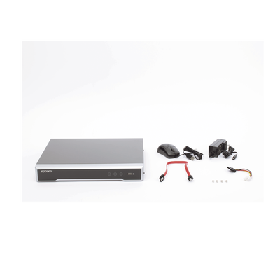 EPCOM PROFESSIONAL - DVR 8 Canales TurboHD + 8 Canales IP / 8 Megapixel (4K) / Acusense (Evita Falsas Alarmas) / Audio por Coaxitron / 8 Entradas de Alarma / 4 Salida de Alarma / H.265+