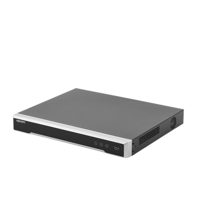 EPCOM - DVR  16 Canales 4K TURBOHD + 16 Canales IP / 8 Megapixel/ Audio por Coaxitron/ 2 Bahías de Disco Duro / 4 Canales de Audio / 16 Entradas de Alarma