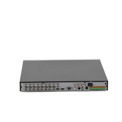 EPCOM - DVR  16 Canales 4K TURBOHD + 16 Canales IP / 8 Megapixel/ Audio por Coaxitron/ 2 Bahías de Disco Duro / 4 Canales de Audio / 16 Entradas de Alarma