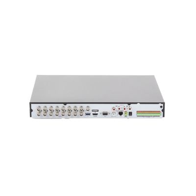 EPCOM PROFESSIONAL - (ACUSENSE / Evita Falsas Alarmas) DVR 4K / 16 Canales TURBOHD + 16 Canales IP / 2 Bahía de Disco Duro / Audio por Coaxitron / Salida de Vídeo en 4K