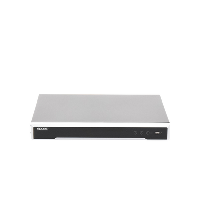 EPCOM PROFESSIONAL - DVR 16 Canales TurboHD + 16 Canales IP / 8 Megapixel (4K) / Acusense (Evita Falsas Alarmas) / Audio por Coaxitron / 2 Bahías de Disco Duro / Salida de Video en 4K / 8 Entradas de Alarma / 4 Salidas de Alarma / H.265+