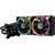 EVGA - Enfriamiento Liquido para CPU EVGA CLCx AIO 240mm ARGB Display LCD Compatible S 1200 1700 AM4 AM5 Negro