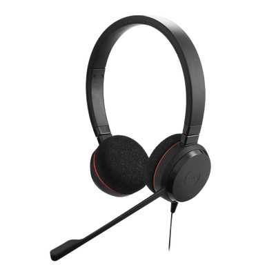 JABRA - Jabra Evolve 20 DUO con conexión USB, micrófono con cancelación de ruido de ultima generación, configuración Plug and Play (4999-829-209)