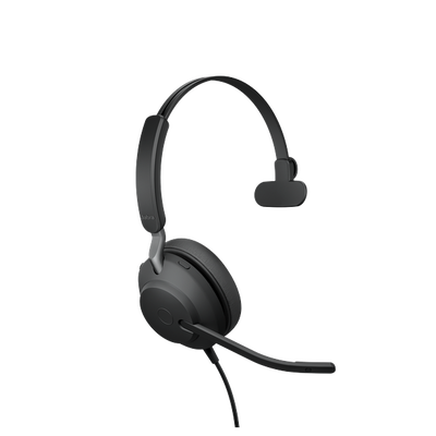 JABRA - Jabra Evolve 20 Mono con conexión USB, micrófono con cancelación de ruido de última generación, configuración Plug and Play, Certificación Microsoft Teams (4993-823-109)
