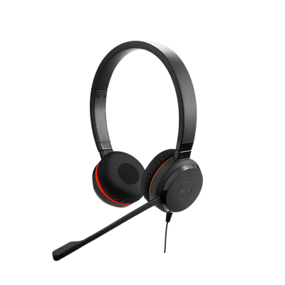 JABRA - Jabra Evolve 20SE STEREO con conexión USB, micrófono con cancelación de ruido de última generación, configuración Plug and Play, Certificación Microsoft Teams (4993-823-309)