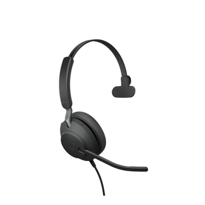JABRA - Jabra Evolve 2 40, Auricular mono versión UC con aislamiento de ruido, conexión USB-C y indicador de ocupado (Busylight) (24089-889-899)