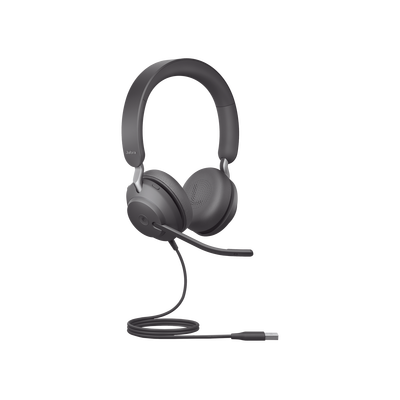 JABRA - Jabra Jabra Evolve 2 40SE, Auricular stereo versión MS con aislamiento de ruido, conexión USB-A y indicador de ocupado (Busylight) (24189-999-999)