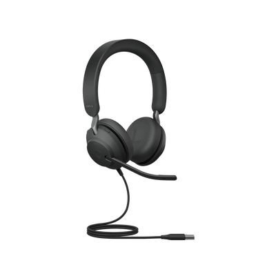 JABRA - Jabra Jabra Evolve 2 40, Auricular stereo versión UC con aislamiento de ruido, conexión USB-A y indicador de ocupado (Busylight) (24089-989-999)