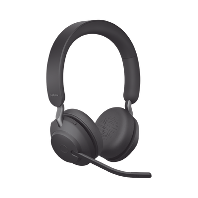 JABRA - Jabra Evolve2 65, Auricular stereo versión UC con aislamiento de ruido activa, dongle USB-A indicador de ocupado (Busylight) (26599-989-999)