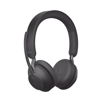 JABRA - Jabra Evolve2 65, Auricular stereo versión UC con aislamiento de ruido activa, dongle USB-A indicador de ocupado (Busylight) (26599-989-999)