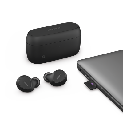 JABRA - Jabra Evolve2 Buds, Auriculares versión MS con cancelación de ruido activa, Bluetooth conexion hasta 2 dispositivos (20797-999-999)
