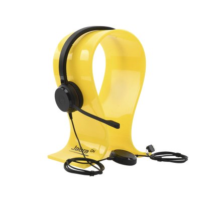 JABRA - Jabra Evolve 30 Duo con conexión USB / 3.5mm, micrófono con cancelación de ruido y controlador en el cable con botones e indicadores LED (5399-823-309)