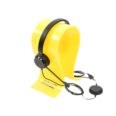 JABRA - Jabra Evolve 30 Duo con conexión USB / 3.5mm, micrófono con cancelación de ruido y controlador en el cable con botones e indicadores LED (5399-829-309)
