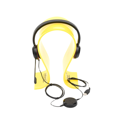 JABRA - Jabra Evolve 30 Duo con conexión USB / 3.5mm, micrófono con cancelación de ruido y controlador en el cable con botones e indicadores LED (5399-829-309)