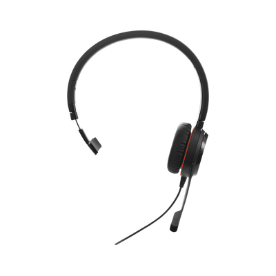 JABRA - Jabra Evolve 30 Mono con conexión USB / 3.5mm, micrófono con cancelación de ruido y controlador en el cable con botones e indicadores LED (5393-829-309)