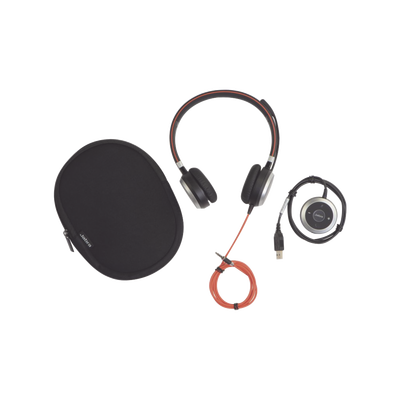 JABRA - Jabra Evolve 40 Duo con Conexión USB / 3.5 mm, indicador de ocupado y cancelación de ruido pasiva (6399-823-109)