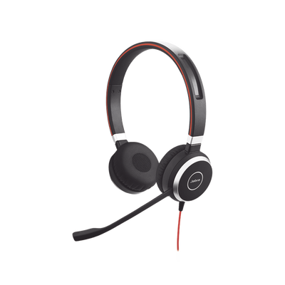 JABRA - Jabra Evolve 40 Duo con Conexión USB / 3.5 mm, indicador de ocupado y cancelación de ruido pasiva (6399-823-109)